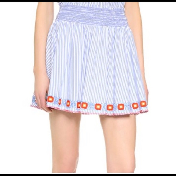 tory burch striped skirt